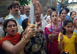 hindu women with knives