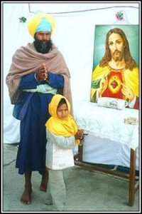 Jesus Singh with daughter Mary Kaur