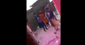 Video : Goddess Durga procession by indigenous Hindus pelted with stones by Abrahamic Supremacists in India