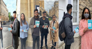 Video : Hindu Students Give Out flyers At Oxford University Exposing Hinduphobe