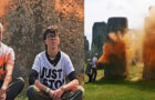 Video :  Oil Protestors Damage Ancient Stonehenge