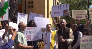 Video : Hindus Protest At Netflix HQ California Over Krishna Bashing