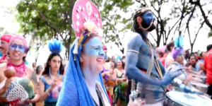 Video :  Krishna Becomes The Focus Of Afro-Brazilian Carnival